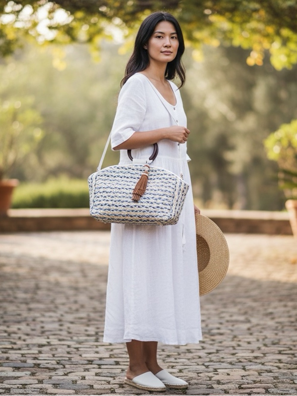 Sam Edelman Gwendolyn woven tote Bag Purse